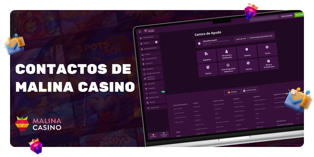 Explore Varias Opciones de Contacto en Malina Casino