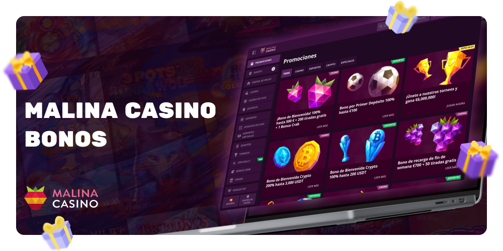 Obtenga Bonos y Promociones Exclusivos en Malina Casino