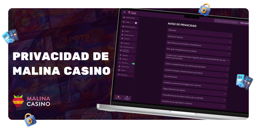 Política de Privacidad en Malina Casino
